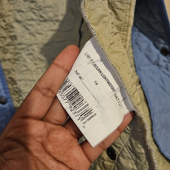 Barbour Fulbourn Gilet Vest In Light Baby Blue - Picture 3 of 5